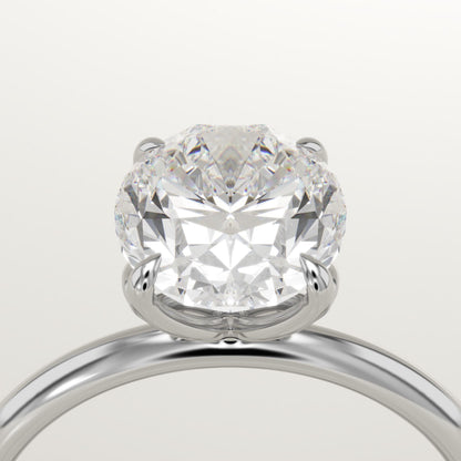 Oval Cut Solitaire Lab-Grown Diamond Engagement Ring