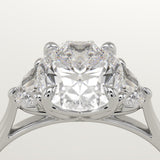 2.0 CT Oval Cut Three Stone Lab-Grown Diamond Engagement Ring