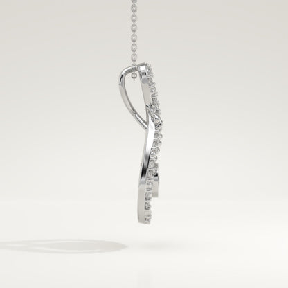 0.11 TCW Round Lab-Grown Diamond Multi Stone Necklace