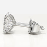 1 TCW Oval Lab-Grown Diamond Stud Earrings
