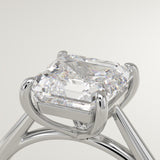 2.0 CT Asscher Cut Solitaire Lab-Grown Diamond Engagement Ring