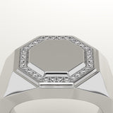 0.18 TCW Round Lab-Grown Diamond Channel Setting Engagement Ring