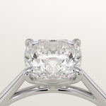 2.0 CT Cushion Cut Solitaire Lab-Grown Diamond Engagement Ring