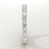 2.1 TCW Round Cut Lab-Grown Diamond Full Eternity Wedding Band