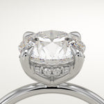 2.0 CT Round Cut Hidden Halo Lab-Grown Diamond Engagement Ring