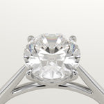 2.0 CT Oval Cut Solitaire Lab-Grown Diamond Engagement Ring