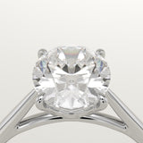 2.0 CT Oval Cut Solitaire Lab-Grown Diamond Engagement Ring