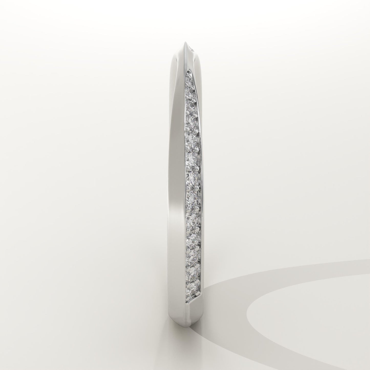 0.16 TCW Round Lab-Grown Diamond Channel Setting Wedding Band