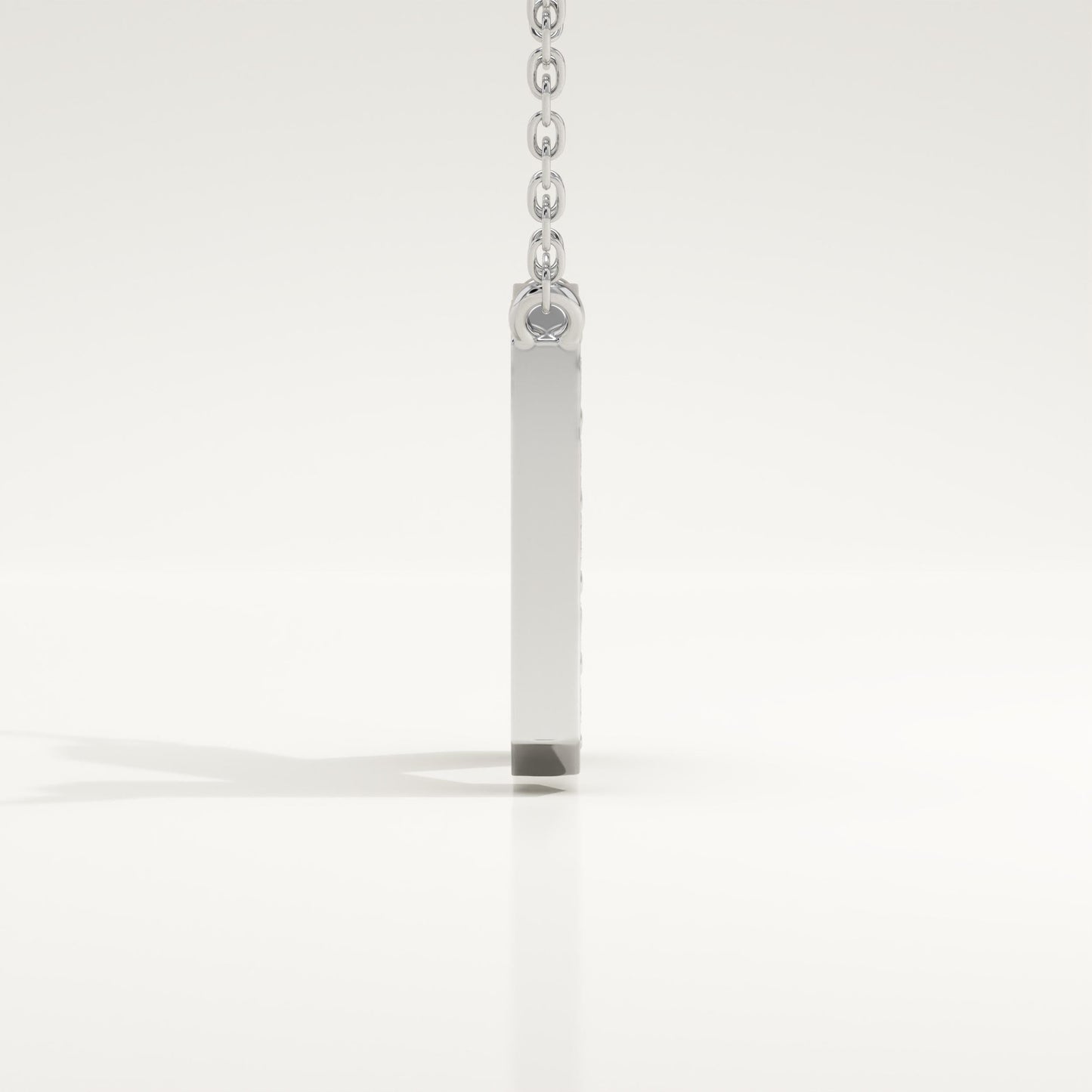0.27 TCW Round Lab-Grown Diamond K Initial Necklace
