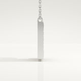 0.385 TCW Round Lab-Grown Diamond E Initial Necklace