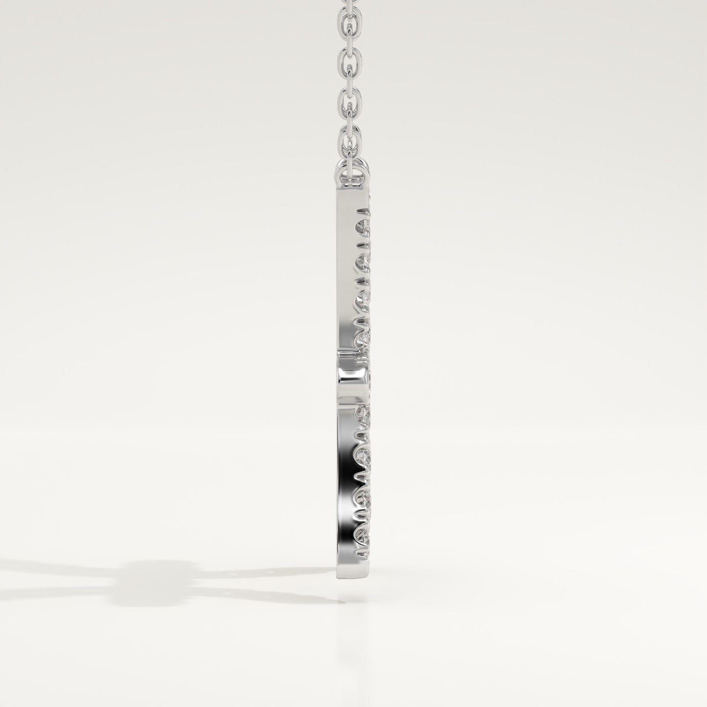 0.273 TCW Round Lab-Grown Diamond Pisces Zodiac Necklace