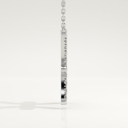 0.273 TCW Round Lab-Grown Diamond Pisces Zodiac Necklace