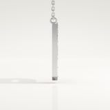 0.39 TCW Round Lab-Grown Diamond P Initial Necklace