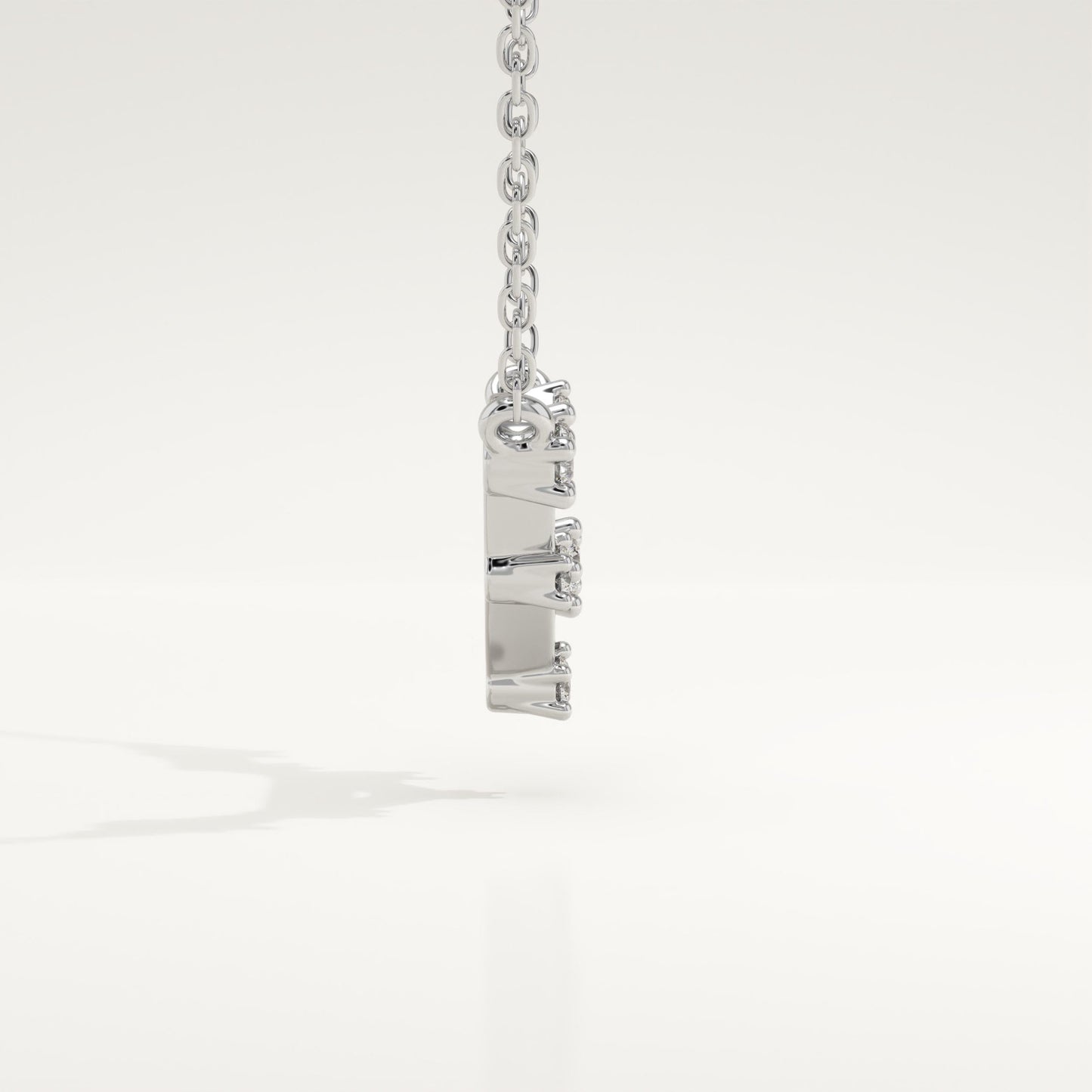 0.078 TCW Round Lab-Grown Diamond Libra Constellation Necklace