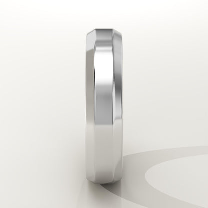 Beveled Edge Wedding Band