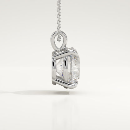 2 CT Round Lab-Grown Diamond Solitaire Necklace