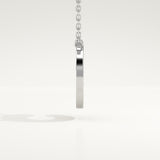 0.24 TCW Round Lab-Grown Diamond C Initial Necklace