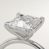 2.0 CT Princess Cut Solitaire Lab-Grown Diamond Engagement Ring