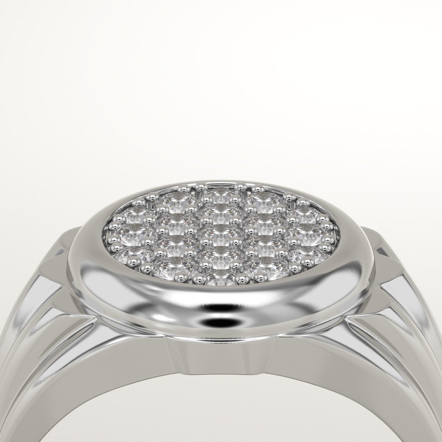 0.417 CT Round Lab-Grown Diamond Multi Stone Wedding Band For Men