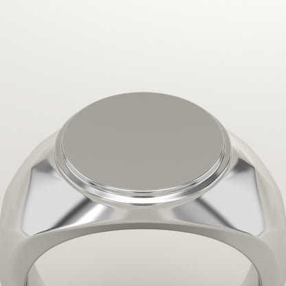 Signet Wedding Band For Men