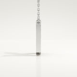 0.27 TCW Round Lab-Grown Diamond K Initial Necklace