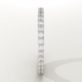 0.74 TCW Round Cut Lab-Grown Diamond Full Eternity Wedding Band