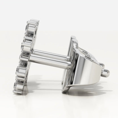 0.408 TCW Round Lab-Grown Diamond Stud Earrings