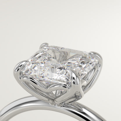 Asscher Cut Solitaire Lab-Grown Diamond Engagement Ring