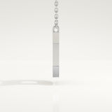 0.243 TCW Round Lab-Grown Diamond D Initial Necklace