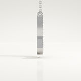 0.356 TCW Round Lab-Grown Diamond J Initial Necklace