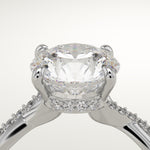 2.0 CT Round Cut Twisted Pave Lab-Grown Diamond Engagement Ring