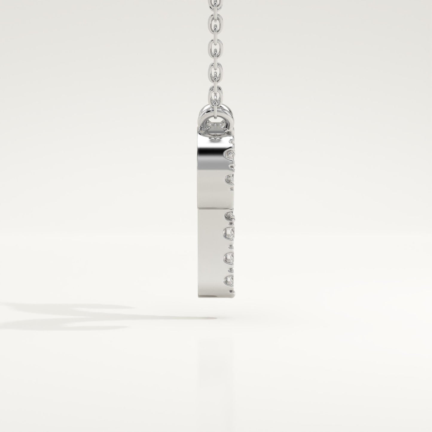 0.098 TCW Round Lab-Grown Diamond Aries Zodiac Necklace