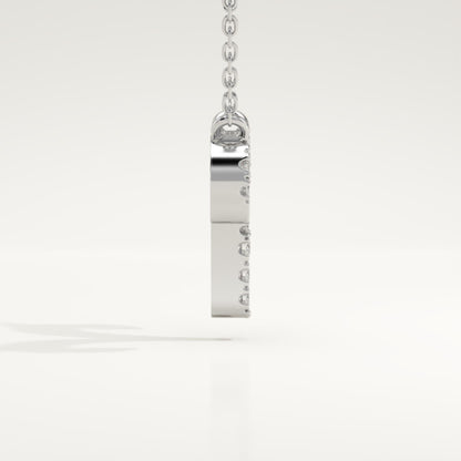 0.098 TCW Round Lab-Grown Diamond Aries Zodiac Necklace