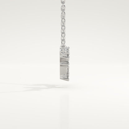 0.111 TCW Round Lab-Grown Diamond Saggitarius Constellation Necklace