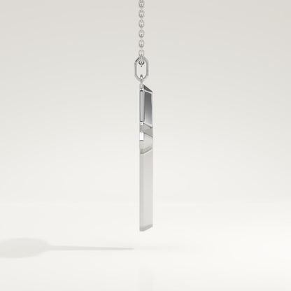 0.193 TCW Round Lab-Grown Diamond Cross Necklace