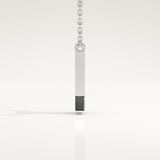 0.083 TCW Round Lab-Grown Diamond I Initial Necklace