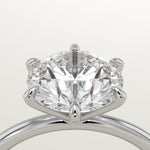2.0 CT Round Cut Solitaire Lab-Grown Diamond Engagement Ring