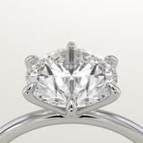 2.0 CT Round Cut Solitaire Lab-Grown Diamond Engagement Ring