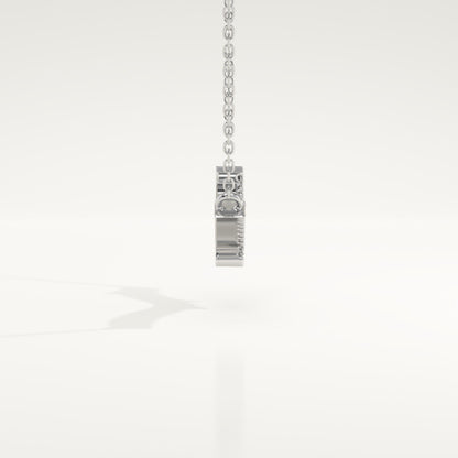 0.123 TCW Round Lab-Grown Diamond Nature Inspired Necklace