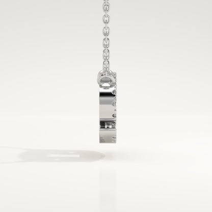 0.175 TCW Round Lab-Grown Diamond Cancer Zodiac Necklace
