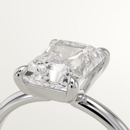 Radiant Cut Solitaire Lab-Grown Diamond Engagement Ring