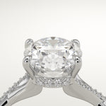 2.0 CT Oval Cut Twisted Shank Lab-Grown Diamond Engagement Ring