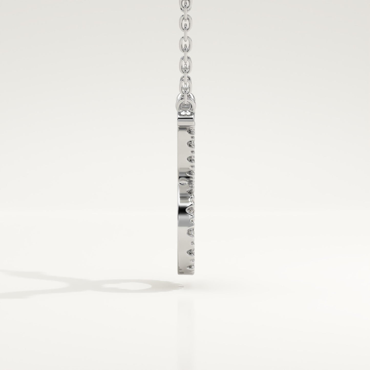 0.12 TCW Round Lab-Grown Diamond Taurus Zodiac Necklace