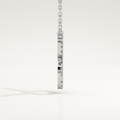 0.12 TCW Round Lab-Grown Diamond Taurus Zodiac Necklace