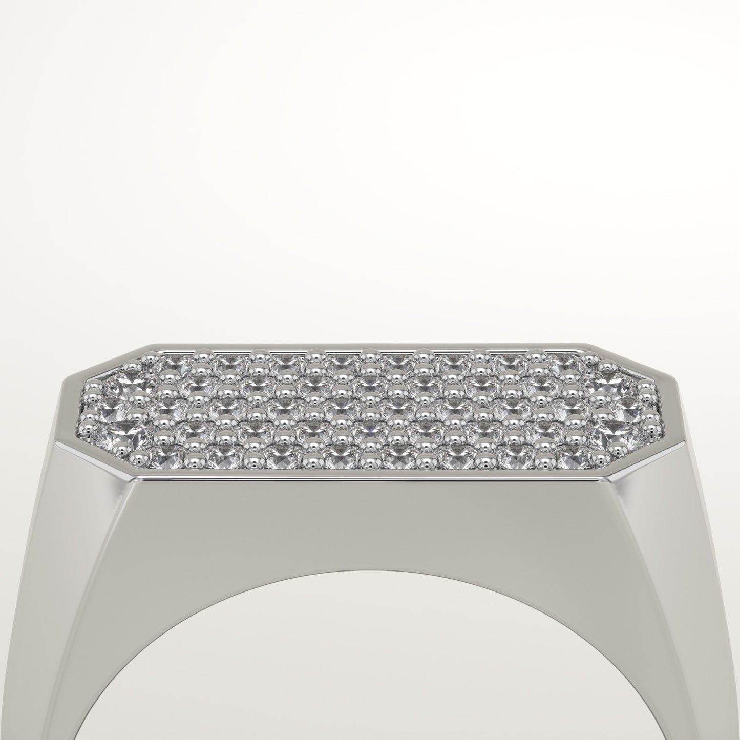 0.41 TCW Round Lab-Grown Diamond Multi Stone Wedding Band For Men