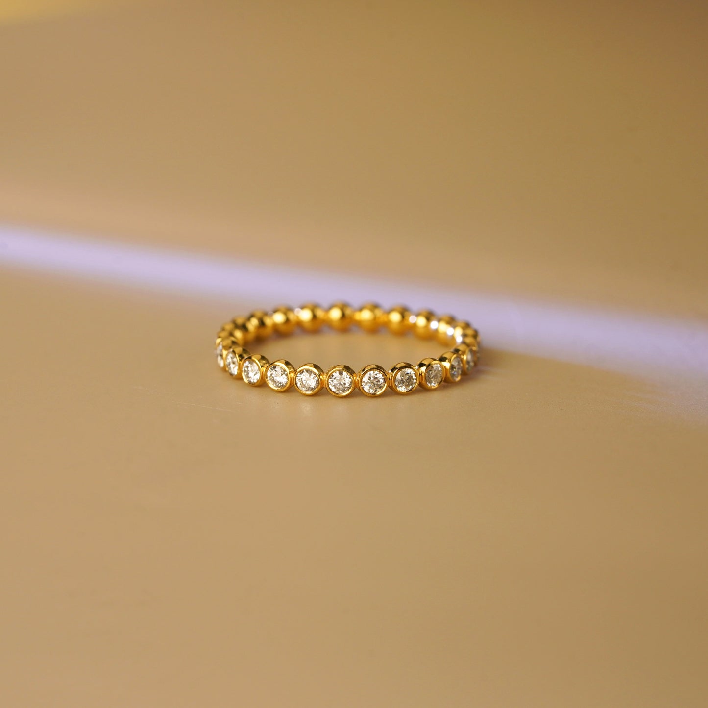 0.7 TCW Round Lab-Grown Diamond Full Eternity Wedding Band