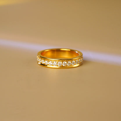 0.7 TCW Round Lab-Grown Diamond Full Eternity Wedding Band