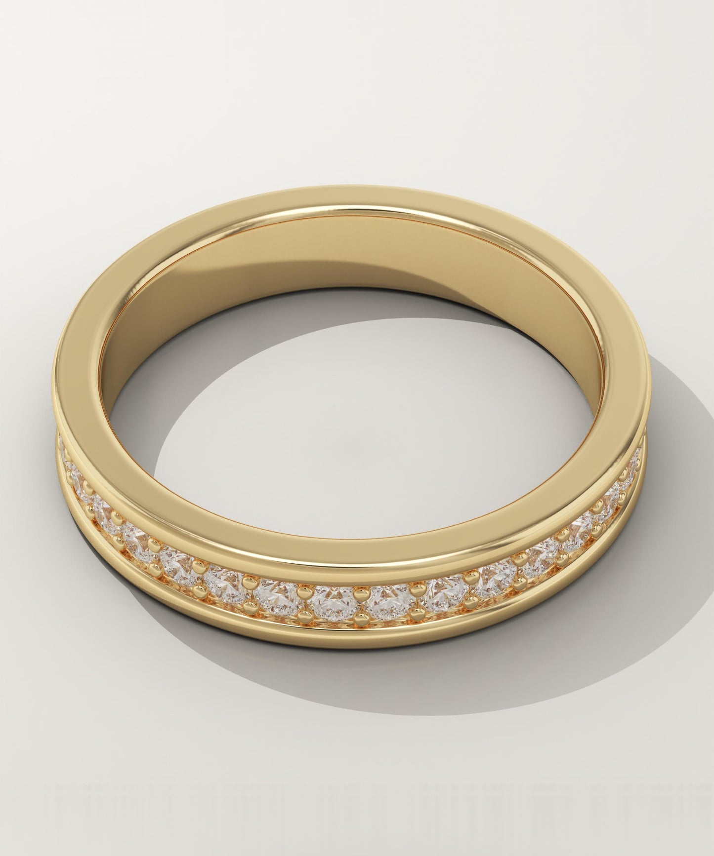 0.7 TCW Round Lab-Grown Diamond Full Eternity Wedding Band