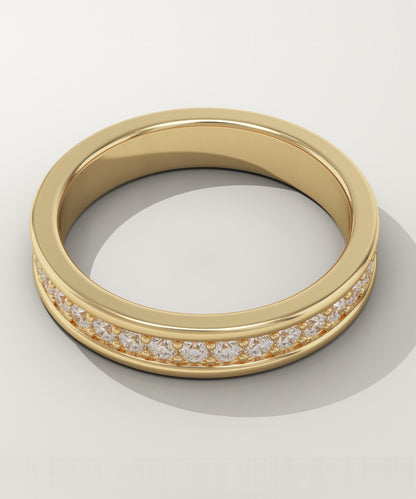 0.7 TCW Round Lab-Grown Diamond Full Eternity Wedding Band