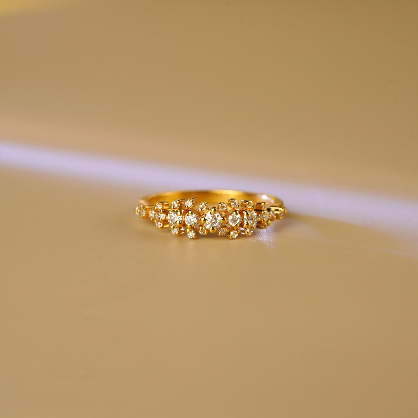 0.278 TCW Round Lab-Grown Diamond Multi Stone Wedding Band